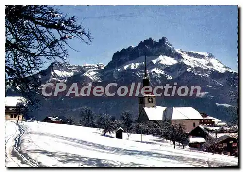 Cartes postales moderne Cordon Hte Savoie Sports d'hiver l'eglise Aiguille de Warrens