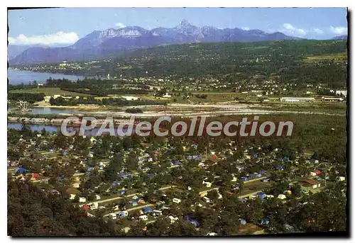 Cartes postales moderne Camping de Saint Disdille a Thonon les Bains Haute Savoie vue generale Lac Leman et montagnes d