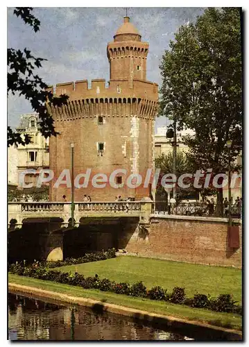 Cartes postales moderne Perpignan Pyrenees Orientales la Basse et ses Quais au Castillet