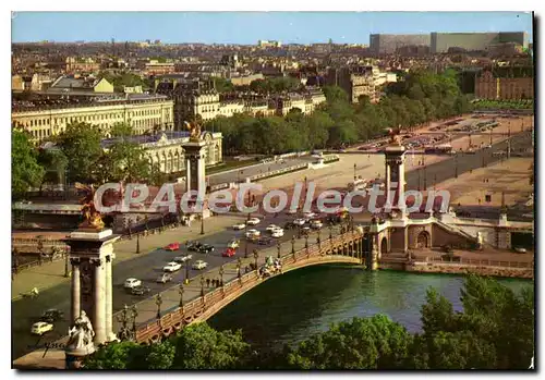 Cartes postales moderne Paris le pont Alexandere III et l'esplanade des Invalides