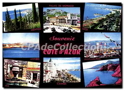 Cartes postales moderne Souvenir de la Cote d'Azur