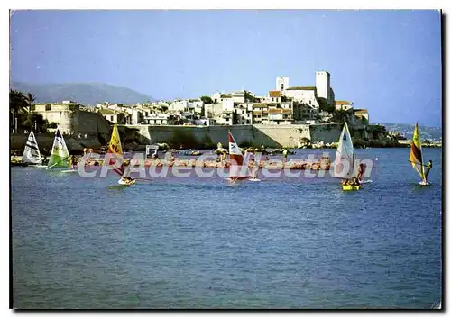 Cartes postales moderne Antibes Alpes Maritimes Planches a voite devant les remparts et la vieille ville