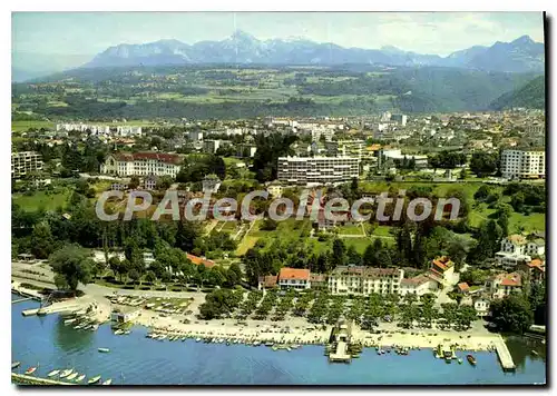 Cartes postales moderne Thonon les Bains Haute Savoie le port la ville et le Massif de la Dent d'Oche