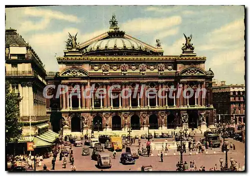 Moderne Karte Paris la place et le Theatre National de l'Opera Arch Ch Garnier
