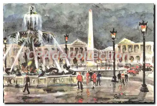 Cartes postales moderne Paris place de la Concorde