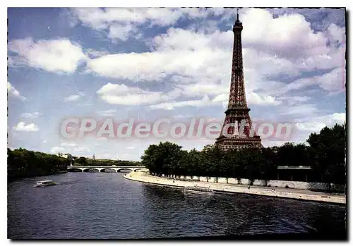 Cartes postales moderne Paris La Seine et la Tour Eiffel