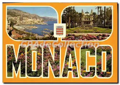 Cartes postales moderne Principaute de Monaco vue generale le casino