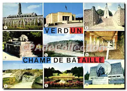 Cartes postales moderne Verdun Meuse Ossuaire Memorial Monument de la Victoire monument de la chapelle Ste Fine Fort de