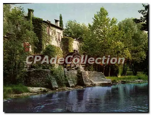 Moderne Karte L'Arriere Pays Mediterraneen Pittoresque vieux moulin Provencal sur le Loup