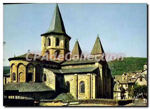 Moderne Karte Conques en Rouergue Aveyron les Absides XI et XII siecle