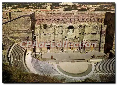 Cartes postales moderne Orange Vaucluse interieur du Theatre antique et la ville