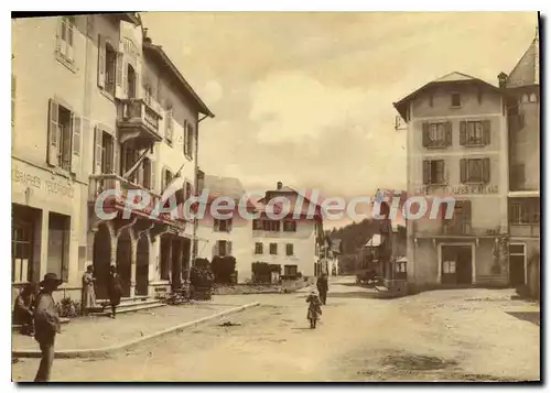 Cartes postales moderne Megeve autrefois Haute Savoie la place avec sa Mairie