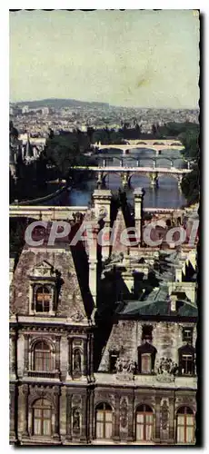 Cartes postales moderne Paris panorama sur les sept ponts