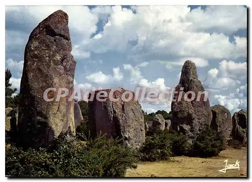 Moderne Karte Couleurs de Bretagne Carnac Alignements du Menec