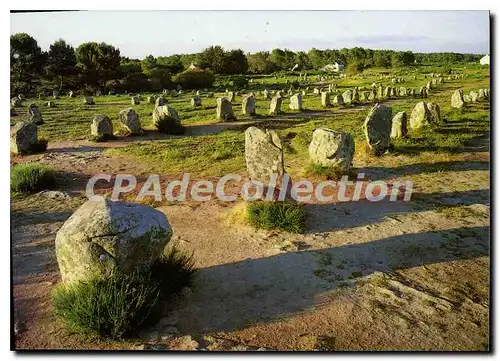 Moderne Karte La Bretagne en Couleurs Carnac Morbihan les alignements du Menec