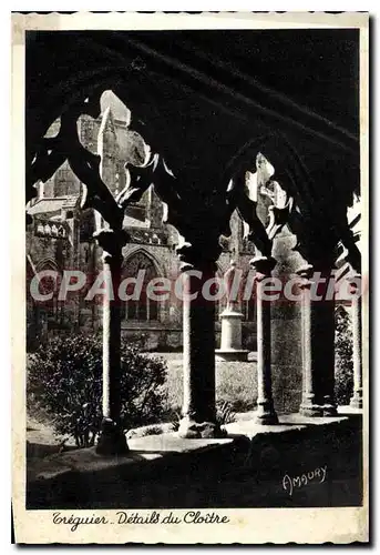 Cartes postales moderne Treguier details du Cloitre