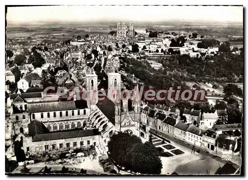 Cartes postales moderne En Avion au Dessus de Laon Aisne l'eglise St Martin XII siecle