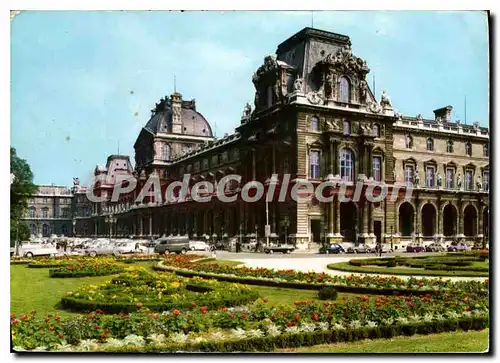 Cartes postales moderne Paris le Louvre et ses Parterres