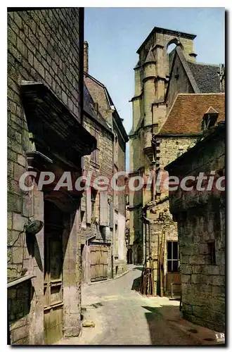 Moderne Karte Sarlat Dordogne Ancienne eglise Sainte Marie