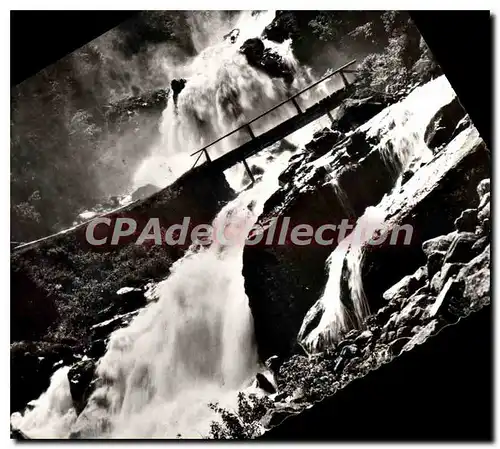 Moderne Karte Les Pyrenees Route de Cauterets au Pont d'Esoagne Hautes Pyrenees