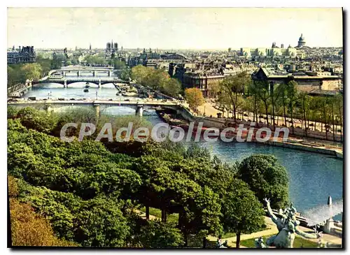 Moderne Karte Couleurs et Lumiere de France Paris Panorama des quais de la Seine