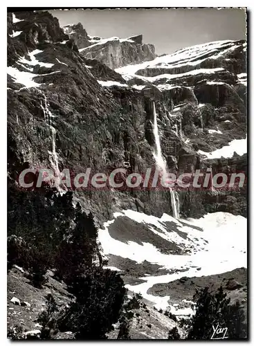 Moderne Karte Gavarnie La Grande Cascade Haut de chute