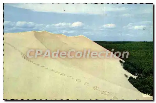 Moderne Karte Bassin d'Arcachon La Dune du Pilat La plus haute duns d'Europe