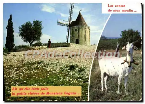 Moderne Karte Lumiere de Provence Au bord des Alpilles le moulin d'Alphonse Daudet