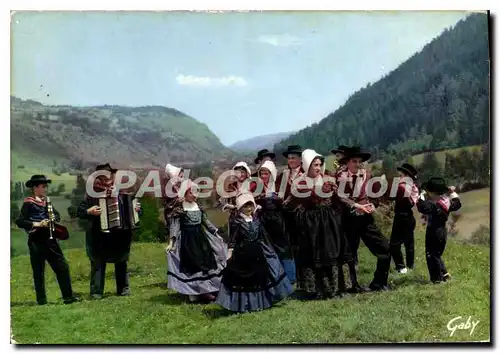 Cartes postales moderne Folklore de France Haute Auvergne Groupe folklorique La bourree de Murat