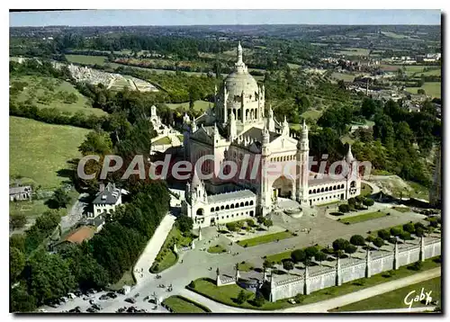 Cartes postales moderne La France vue du ciel Lisieux Calvados La basilique