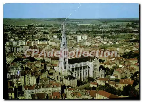 Moderne Karte Nancy Meurthe et Moselle Notre Dame de Lourdes Au fond Tomblaine