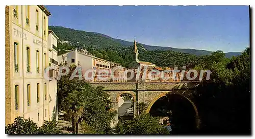 Moderne Karte Amelie les Bains P O Perle des Pyrenees Vue sur le Mondony