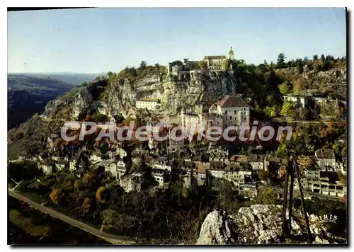 Cartes postales moderne Roc Amadour Lot Lieu de Pelerinage celebre des le Moyen Age Etape sur la route de St Jacques de