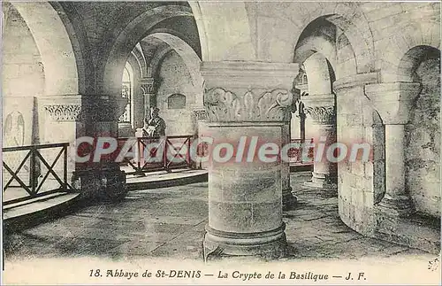 Ansichtskarte AK Abbaye de St Denis La Crypte de la Basilique