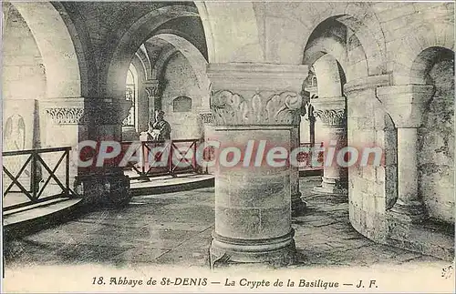 Cartes postales Abbaye de St Denis La Crypte de la Basilique