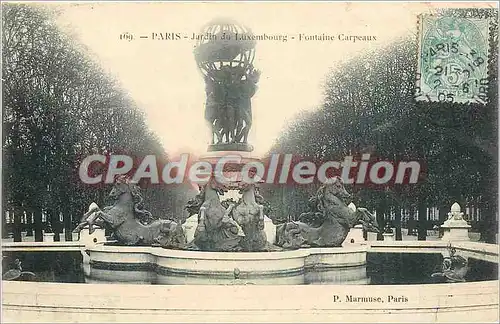 Cartes postales Paris Jardin de Luxembourg Fontaine Caprpeaux