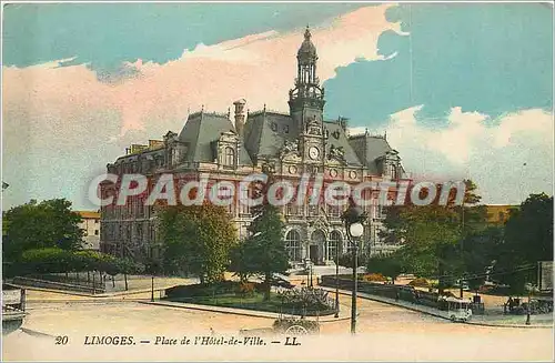 Cartes postales Limoges Place de l'Hotel de Ville