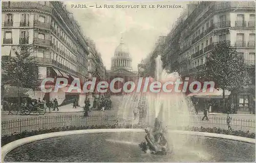 Cartes postales Paris La rue Soufflot et le Pantheon