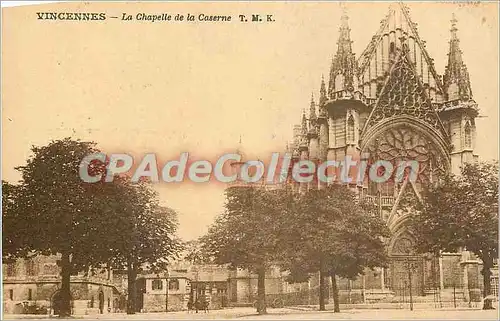 Cartes postales Vincennes la chapelle de la Caserne