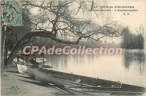 Cartes postales Bois de Vincennes Luc Daumesnil l'Embarcadere
