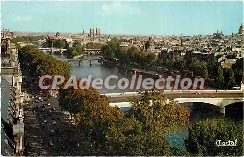 Cartes postales Paris N D et les sespt Ponts