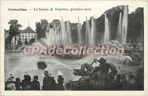 Cartes postales Versailles Le Bassin de Neptune grandes eaux