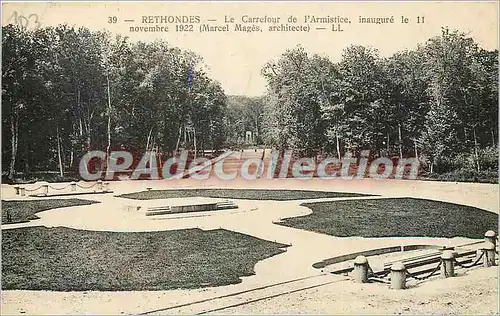 Cartes postales Rethondes le Carrefour de l'Armistice inaugure le novembre 1922