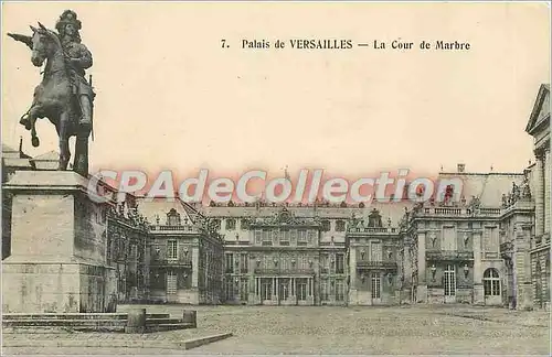 Ansichtskarte AK Versailles Palais la cour de Marbre