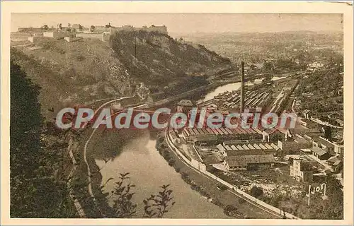 Ansichtskarte AK Besancon (Doubs) Vue sur la Citadelle le Doubs et la Ville