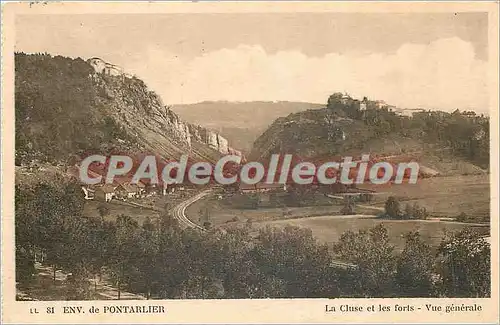 Cartes postales Env de Pontarlier la Cluse et les Forts Vue generale