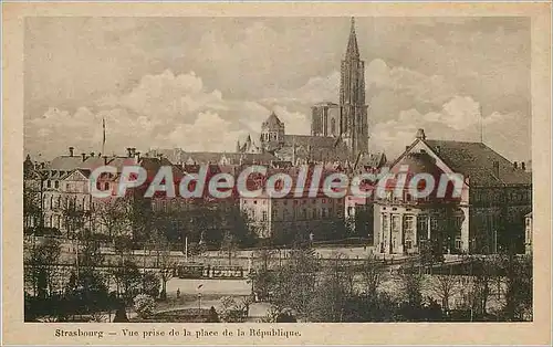 Cartes postales Strasbourg Vue prise de la place de la Republique