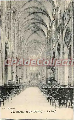 Cartes postales St Denis Abbaye de St Denis la Nef