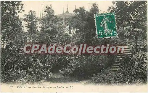 Cartes postales Douai Escalier Rustique au jardin