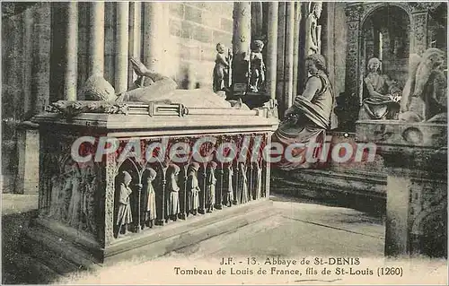 Ansichtskarte AK Abbaye de Saint Denis Tombeau de Louis de France Fils de St Louis (1260)
